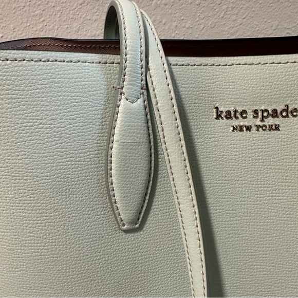 Never Used Kate Spade All Day Tote in mint green color with removable wristlet - Picture 7 of 7